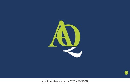 Alphabet letters Initials Monogram logo AQ, QA, A and Q
