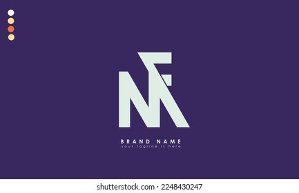 Alphabet letters Initial Monogram Logo MF, FM, M und F