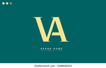 Alphabet letters Initial Monogram Logo VA, AV, V und A