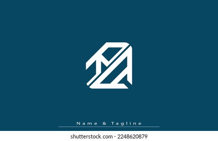 Alphabet letters Initials Monogram logo RA , AR