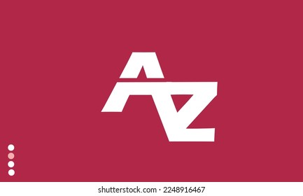 Alphabet letters Initial Monogram Logo AZ, ZA, A und Z