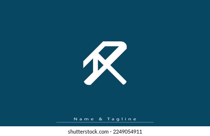 Alphabet letters Initials Monogram logo RT , TR
