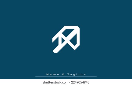 Alphabet letters Initials Monogram logo RP , PR