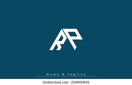 Alphabet letters Initials Monogram logo RP , PR