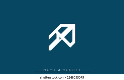 Alphabet letters Initials Monogram logo RP , PR