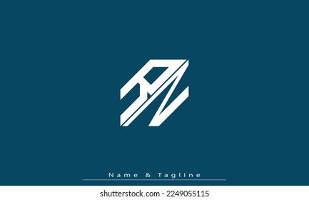 Alphabet letters Initials Monogram logo RN , NR