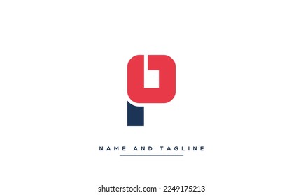 Alphabet letters Initial Monogram logo PO, PO INITIAL, PO letter