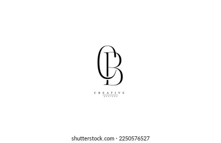 Alphabet letters Initials Monogram logo CB BC C B