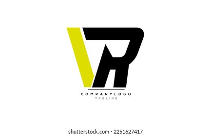 Alphabet letters Initials Monogram logo VR, VR INITIAL, VR letter