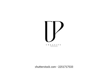 Alphabet letters Initials Monogram logo DP PD D P