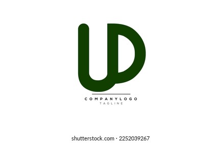 Alphabet letters Initials Monogram logo UD, UD INITIAL, UD letter