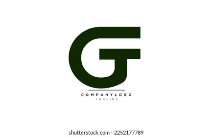 Alphabet letters Initials Monogram logo GT,GT  INITIAL,GT  letter