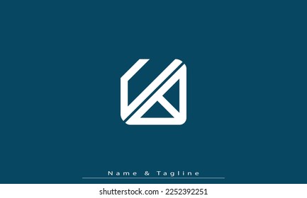Alphabet letters Initial Monogram Logo UB, BU