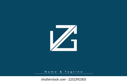 Letras alfabéticas Iniciales Monograma UG , GU
