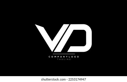 Alphabet letters Initial Monogram Logo VD, VD INITIAL, VD Brief