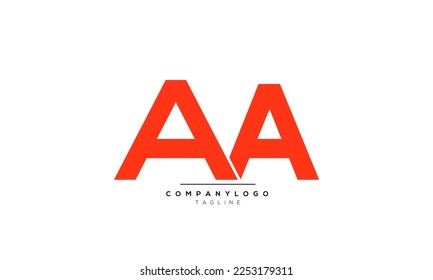 Letras alfabéticas Iniciales Monograma AA, AA INITIAL, letra AA