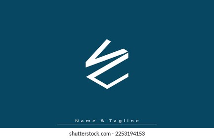 Letras alfabéticas Iniciales Logo Monograma VC , CV