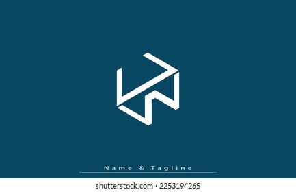 Letras alfabéticas Iniciales Monograma UW , WU