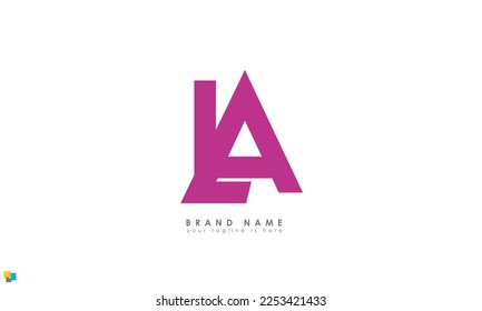 Alphabet letters Initial Monogram Logo LA, AL, L und A