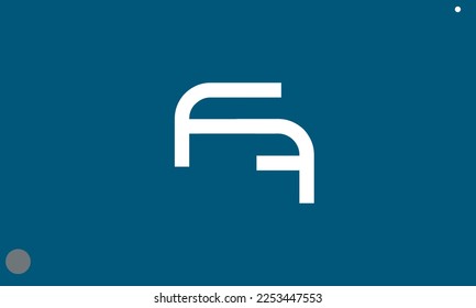 Letras alfabéticas Iniciales Logotipo de monograma AF, FA, A y F