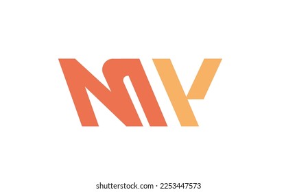 Alphabet letters Initials Monogram logo MY, YM, M and Y