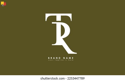 Alphabet letters Initials Monogram logo TR, RT, T and R