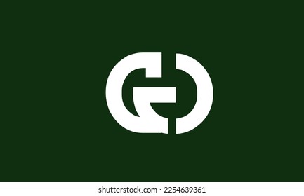 Letras alfabéticas Iniciales Logotipo Monograma GD, DG, G y D