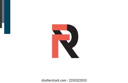 Alphabet letters Initials Monogram logo FR, RF, F and R