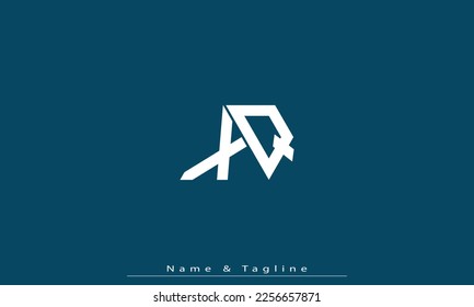 Letras alfabéticas Iniciales Monograma XQ , QX