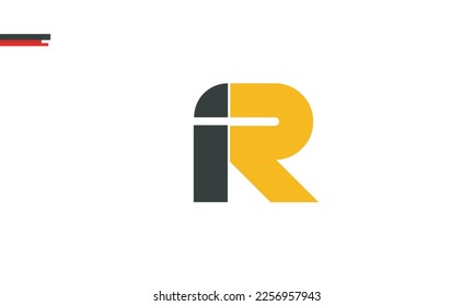 Alphabet letters Initials Monogram logo FR, RF, F and R