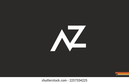 Alphabet letters Initials Monogram logo AZ, ZA, A and Z