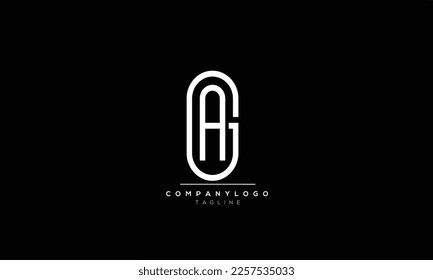 Alphabet letters Initials Monogram logo GA, GA INITIAL, GA letter