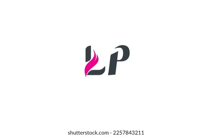 Alphabet letters Initial Monogram Logo LP