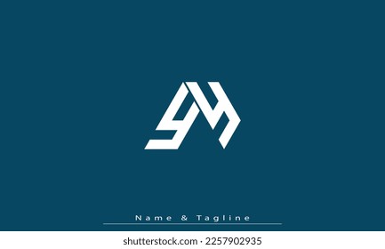 Alphabet letters Initial Monogram Logo YY 