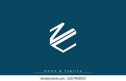 Alphabet letters Initial Monogram Logo ZC, CZ