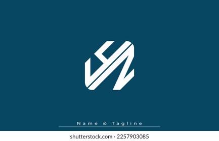 Letras alfabéticas Iniciales Monograma YZ , ZY