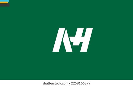 Alphabet letters Initials Monogram logo NH, HN, N and H