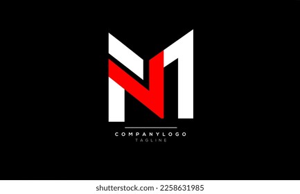 Alphabet letters Initials Monogram logo MV, MV INITIAL, MV letter