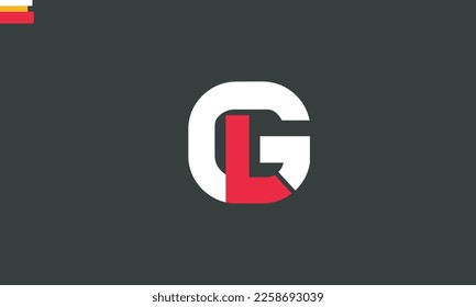 Alphabet letters Initials Monogram logo LG, GL, L and G