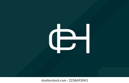 Alphabet letters Initials Monogram logo CH, HC, C and H
