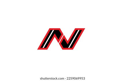 Alphabet letters Initials Monogram logo N