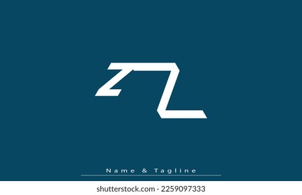 Alphabet letters Initials Monogram logo ZZ