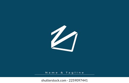 Letras alfabéticas Iniciales Monograma ZV , VZ
