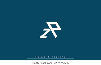 Alphabet letters Initial Monogram Logo ZP, PZ