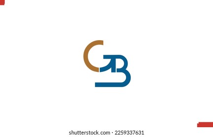 Alphabet letters Initials Monogram logo GB, BG, G and B