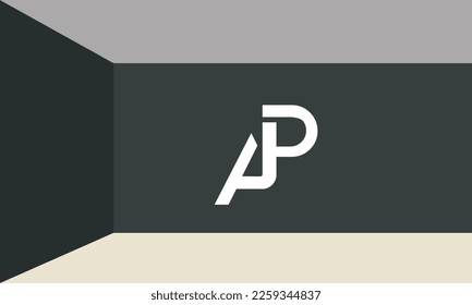 Alphabet letters Initial Monogram Logo AP, PA, A und P