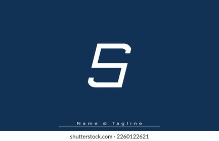 Letras alfabéticas Iniciales Monograma S 
