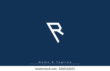 Letras alfabéticas Iniciales Monograma R 