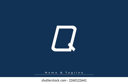 Alphabet letters Initials Monogram logo Q