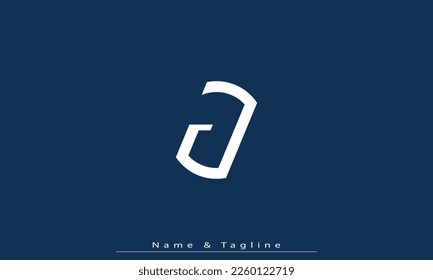 Alphabet letters Initials Monogram logo J 